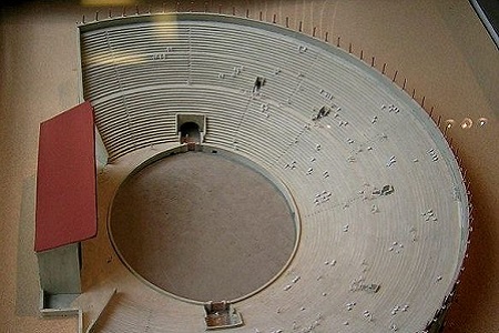photo de la reconstitution des arènes de Lutéce