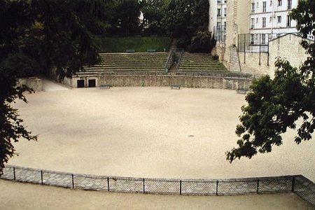photo de la scène des arènes de Lutéce
