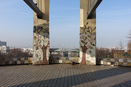 photo de vue panoramique du Belvedere de Belleville