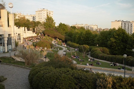 photo du parc de Belleville