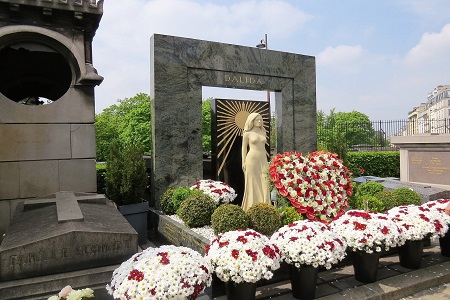 photo de la tombe de Dalida