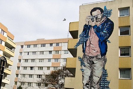 photo of the street art fresco in Paris 13 by Jana and Js, entitled: Photos