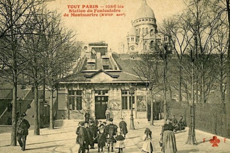 Photo de l ancien funiculaire de Montmartre