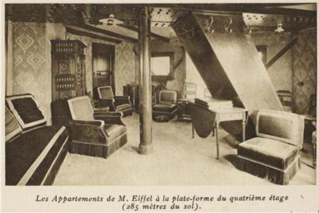 photo appartement secret de Gustave Eiffel dans la Tour Eiffel