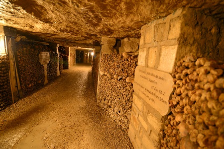 photo des catacombes de Paris