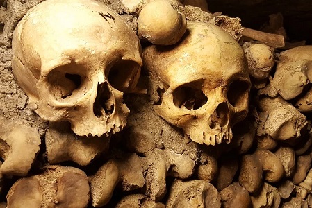 photo des catacombes de Paris