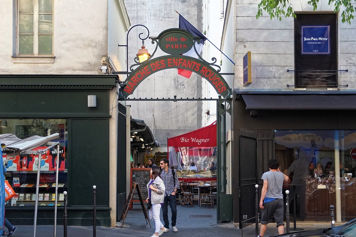 photo de la devanture du marché des enfants rouges