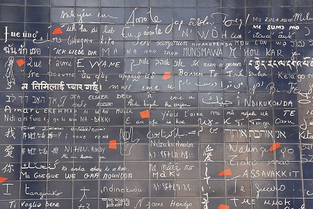 Le mur des je t aime à Montmartre