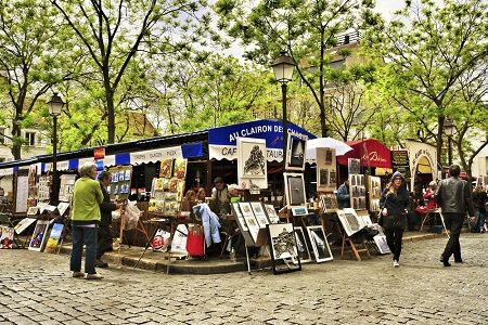 Place du tertre de Montmartre