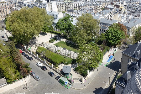 photo du square Marcel Bleustein Blanchet à Montmartre