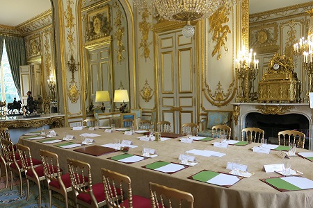 Salon des ambassadeurs du palais Elysee