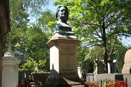 photo de la tombe d Honoré de Balzac au cimetière du Père-Lachaise