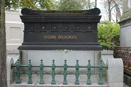 photo de la tombe Eugene Delacroix au cimetière du Père-Lachaise