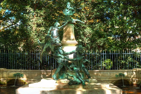 photo de la fontaine Eugène Delacroix à Paris