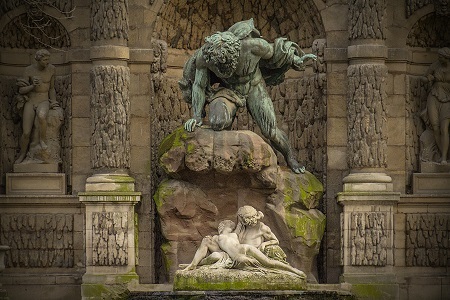 photo de la fontaine de méicis à Paris