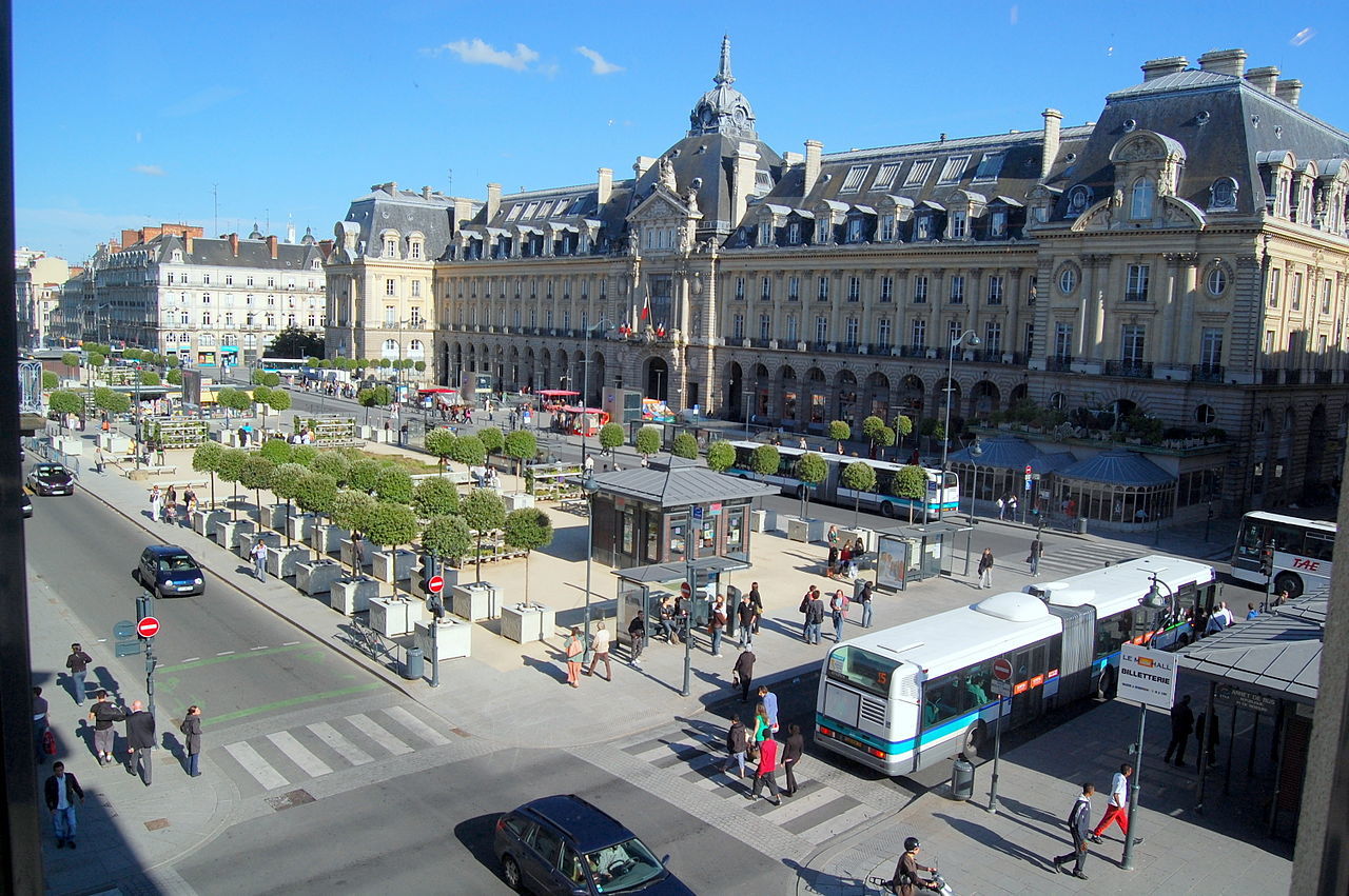 photo de la place de la République à Rennes