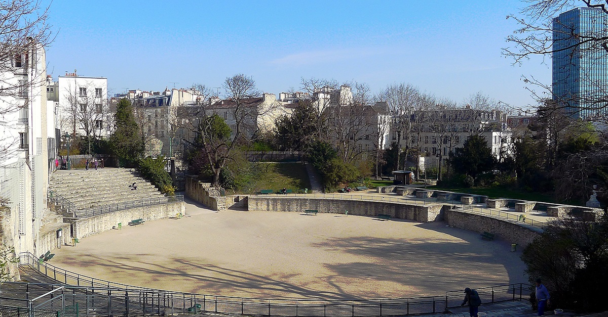 Les arènes de Lutéce à Paris