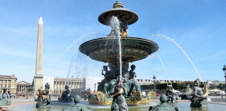 La place de la concorde avec l'obelisque