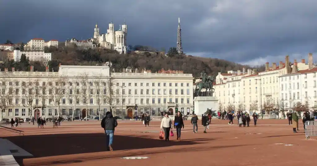 Place Bellecour à Lyon