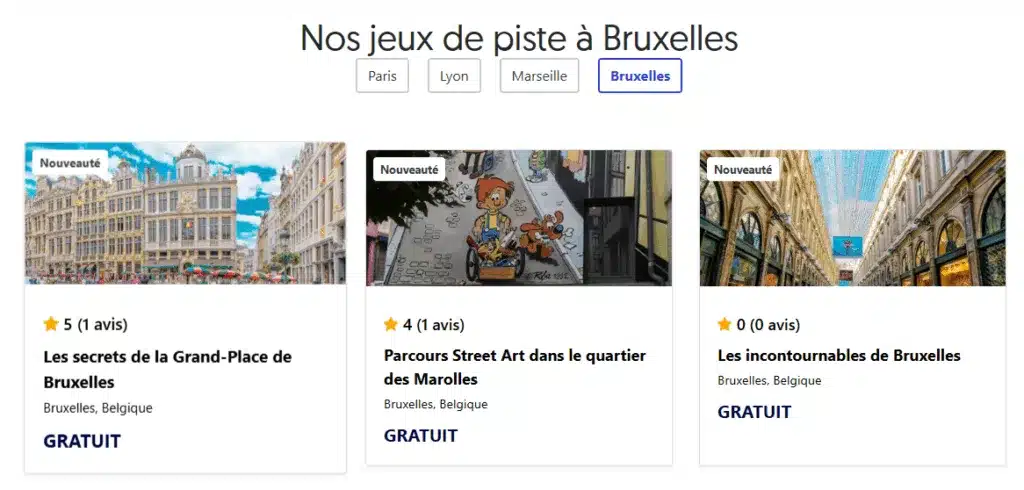 Screenshots Bruxelles Enigmes