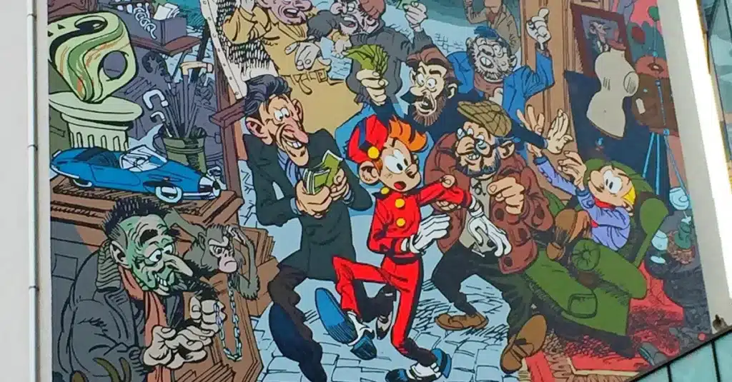 Street art Spirou Marolles Bruxelles