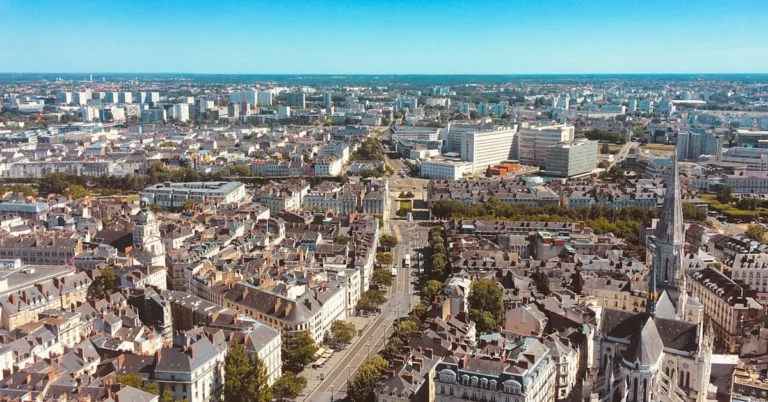 Vue du ciel Nantes