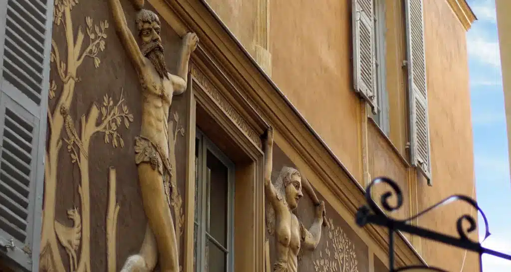 Fresque d'Adam et Eve