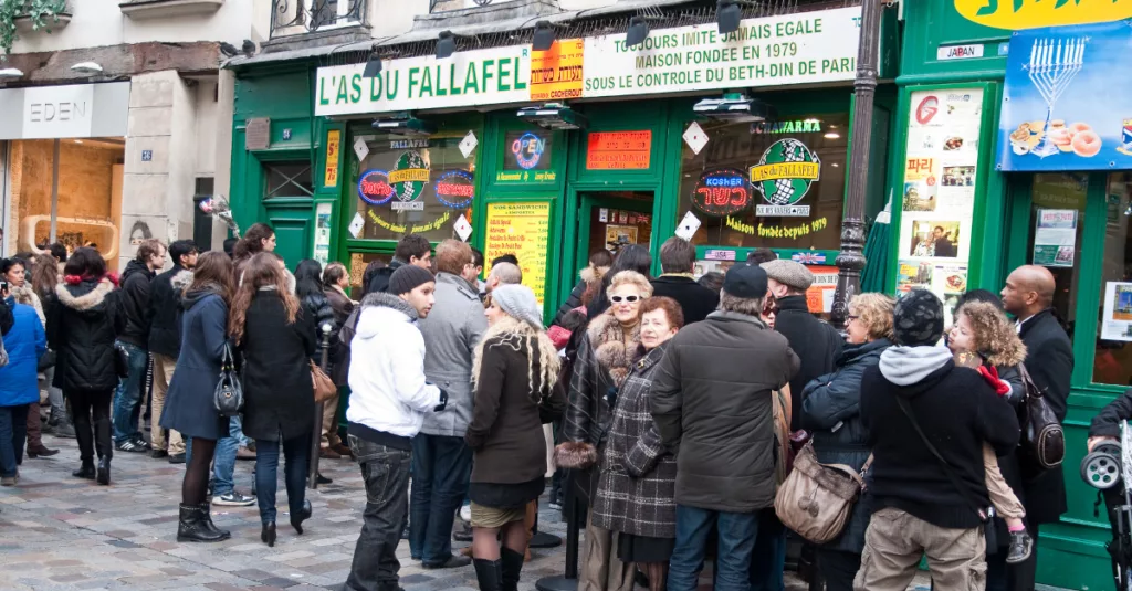 L'As du Falafel rue des Rosiers