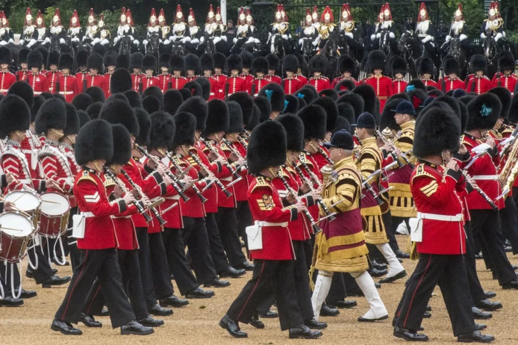 La cérémonie militaire trooping the colour