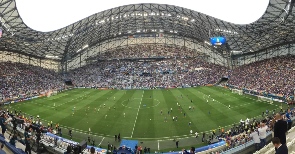 Le stade Velodrome à Marseille