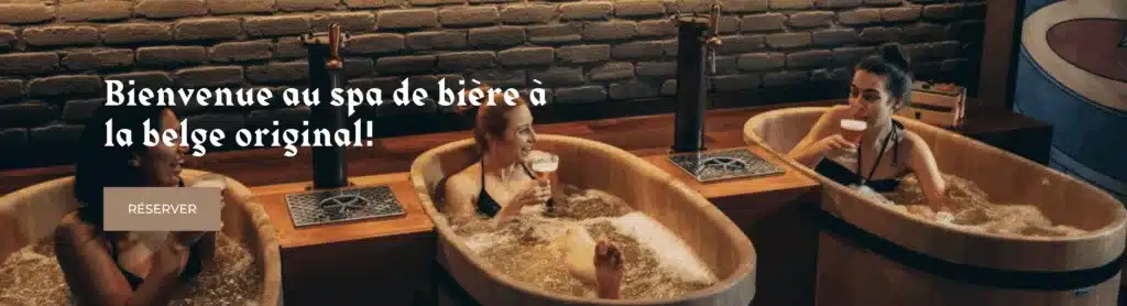 spa à la bière unique chez Bath & Barley à Bruxelles