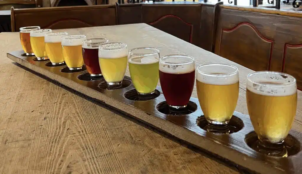 Planche à Bières Delirium village à Bruxelles