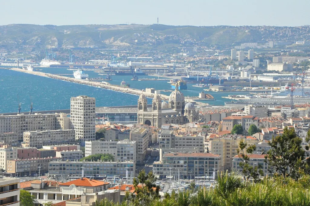 Vue aérienne de Marseille