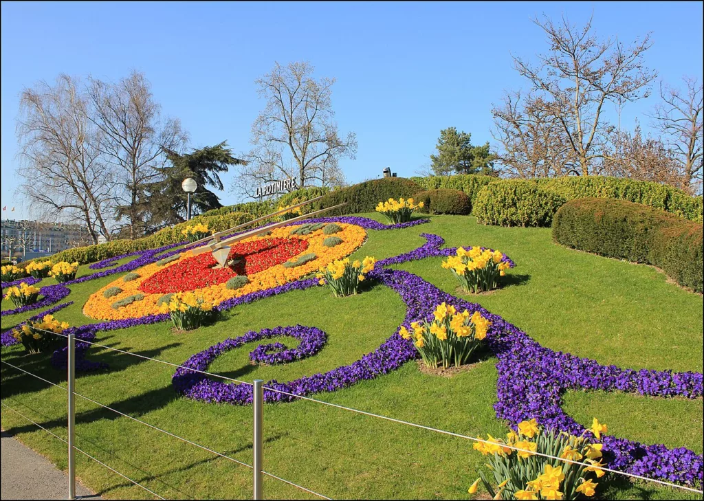 Horloge Fleurie